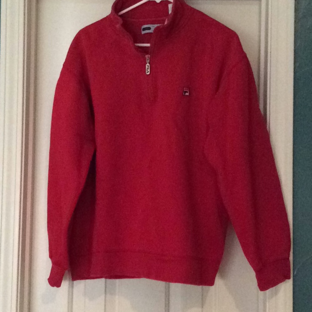 FILA Red Sweatshirt M Unisex